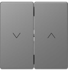 Накладка механизма управления жалюзи, нержавеющая сталь, Merten MTN3855-6036