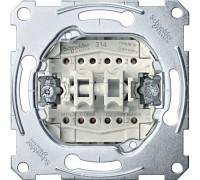 Выключатель проходной 2-клавишный, Merten MTN3126-0000