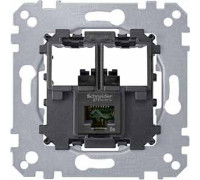 Розетка компьютерная RJ45 UTP, одинарная, Merten MTN4575-0001