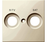 Накладка телевизионной двойной розетки TV/R+SAT, бежевый, Merten MTN299844