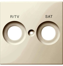 Накладка телевизионной двойной розетки TV/R+SAT, бежевый, Merten MTN299844