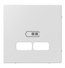 Накладка USB розетки, активный белый, Merten MTN4367-0325