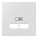 Накладка USB розетки, активный белый, Merten MTN4367-0325