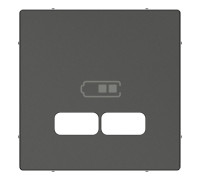 Накладка USB розетки, антрацит, Merten MTN4367-0414