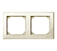 Рамка 2 поста, бежевый, Merten M-SMART MTN478244