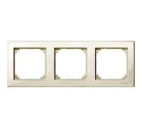 Рамка 3 поста, бежевый, Merten M-SMART MTN478344