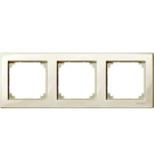 Рамка 3 поста, бежевый, Merten M-SMART MTN478344