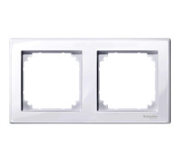 Рамка 2 поста, активный белый, Merten M-SMART MTN478225
