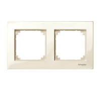 Рамка 2 поста, бежевый, Merten M-PLAN MTN515244