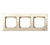 Рамка 3 поста, бежевый, Merten M-PLAN MTN515344