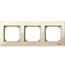 Рамка 3 поста, бежевый, Merten M-PLAN MTN515344