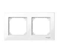 Рамка 2 поста, активный белый, Merten M-PLAN MTN515225