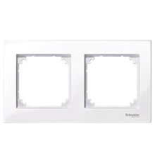 Рамка 2 поста, активный белый, Merten M-PLAN MTN515225