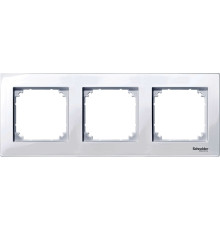 Рамка 3 поста, активный белый, Merten M-PLAN MTN515325
