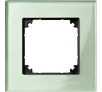 Рамка 1 пост, зеленый изумруд, Merten M-Elegance Стекло MTN404104