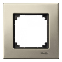 Рамка 1 пост, титан, Merten M-Elegance Металл MTN403105