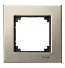 Рамка 1 пост, титан, Merten M-Elegance Металл MTN403105