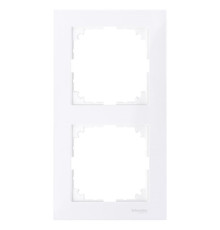 Рамка 2 поста, активный белый, Merten M-Pure MTN4020-3625