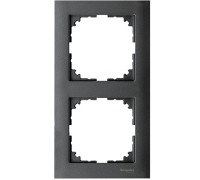 Рамка 2 поста, антрацит, Merten M-Pure MTN4020-3614