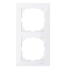 Рамка 2 поста, полярно-белый, Merten M-Pure MTN4020-3619