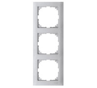 Рамка 3 поста, алюминий, Merten M-Pure MTN4030-3660