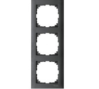Рамка 3 поста, антрацит, Merten M-Pure MTN4030-3614