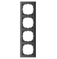 Рамка 4 поста, антрацит, Merten M-Pure MTN4040-3614