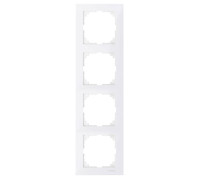 Рамка 4 поста, полярно-белый, Merten M-Pure MTN4040-3619