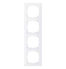 Рамка 4 поста, полярно-белый, Merten M-Pure MTN4040-3619