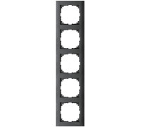 Рамка 5 постов, антрацит, Merten M-Pure MTN4050-3614