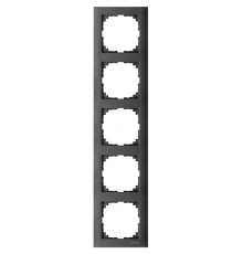 Рамка 5 постов, антрацит, Merten M-Pure MTN4050-3614