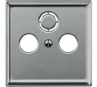 Накладка телевизионной розетки, сталь, Merten MTN294146
