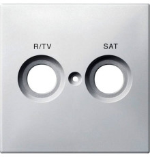 Накладка телевизионной двойной розетки TV/R+SAT, белый, Merten MTN299619