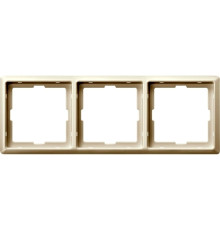 Рамка 3 поста, бежевый, Merten Artec MTN481344