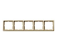 Рамка 5 постов, бежевый, Merten Artec MTN481544