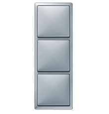 Рамка 3 поста, алюминий, Merten Artec MTN481360