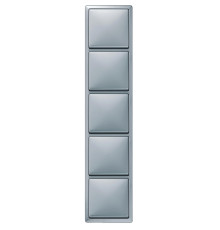 Рамка 5 постов, алюминий, Merten Artec MTN481560