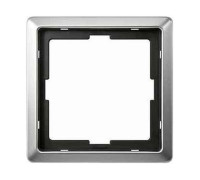 Рамка 1 пост, сталь, Merten Artec MTN481146