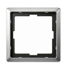 Рамка 1 пост, сталь, Merten Artec MTN481146