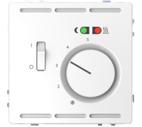 Терморегулятор для теплого пола с датчиком, белый лотос, Merten MTN5764-6035