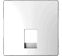 Накладка телефонной розетки RJ12, белый лотос, Merten MTN4215-6035