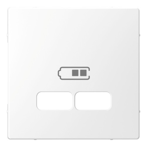 Накладка USB розетки, белый лотос, Merten MTN4367-6035