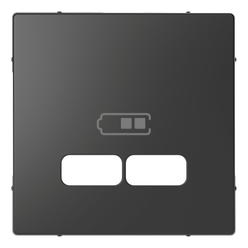 Накладка USB розетки, антрацит, Merten MTN4367-6034