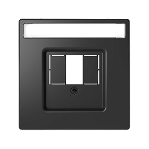 Накладка HDMI или аудио розетки, антрацит, Merten MTN4250-6034