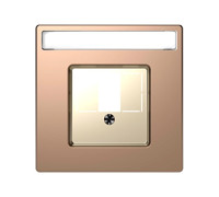 Накладка HDMI или аудио розетки, шампань (металл), Merten MTN4250-6051