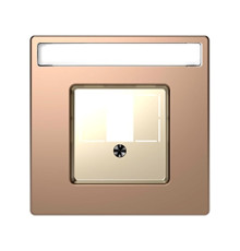 Накладка HDMI или аудио розетки, шампань (металл), Merten MTN4250-6051