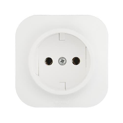 Розетка без заземления, белый, 782410 Legrand Quteo