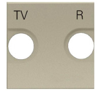 Накладка розетки TV+R, шампань, Zenit ABB N2250.8 CV