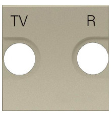 Накладка розетки TV+R, шампань, Zenit ABB N2250.8 CV