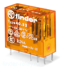 Реле 8А, катушка 230 В переменного тока, 405282300000 Finder